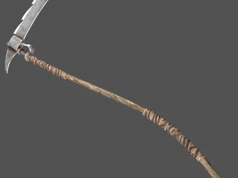 Scarecrow reaper with scythe 3D Model