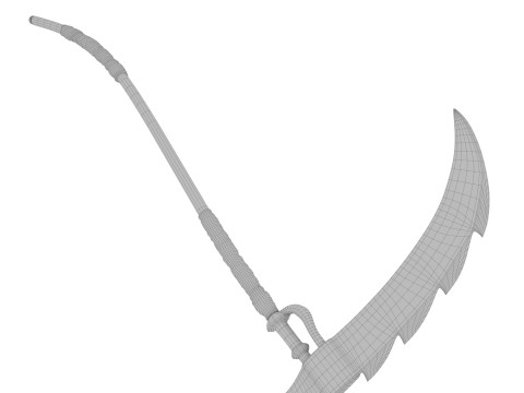 Scarecrow reaper with scythe 3D Model