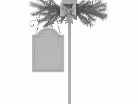 Floor Christmas lamp 3D Model