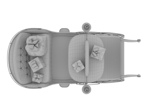 Santas sleigh 3Dモデル