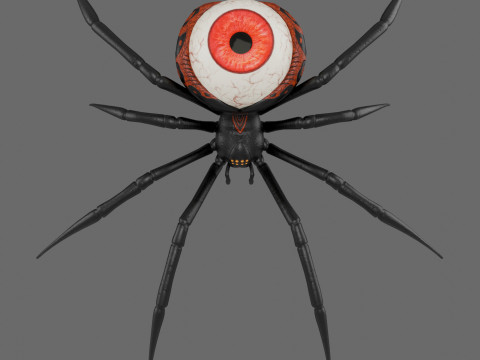 Spider Black Widow Modello 3D