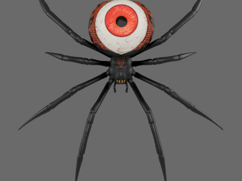 Spider Black Widow 3D Model