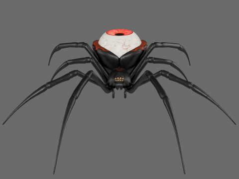 Spider Black Widow Modello 3D