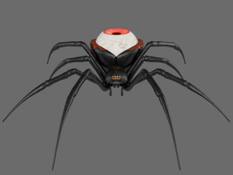 Spider Black Widow 3D Model