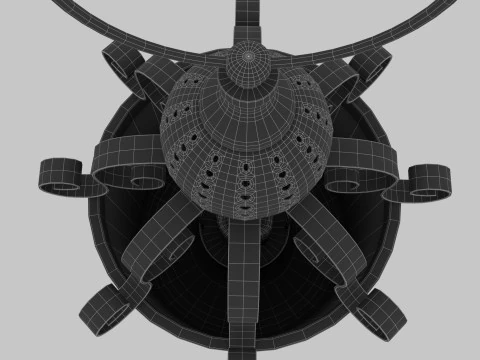 Vintage Lantern Candlestick 3D Model