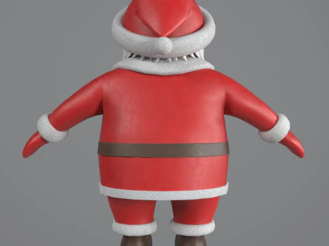 Santa Claus figure 3D Model