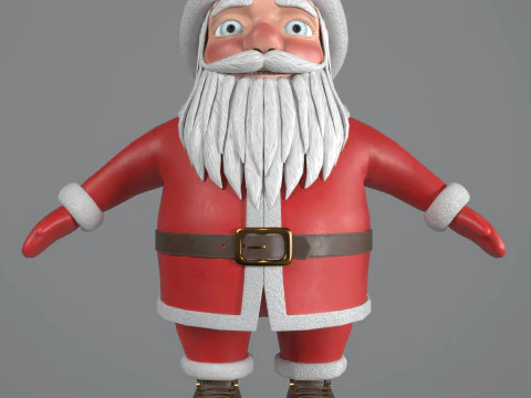 Santa Claus figure 3D Model