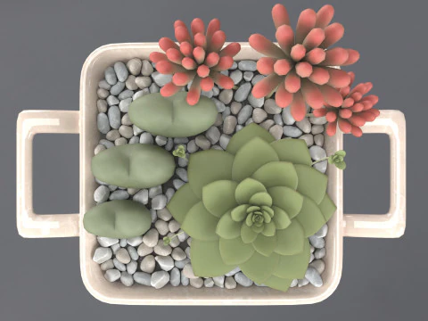 Flower in a pot 3D Model
