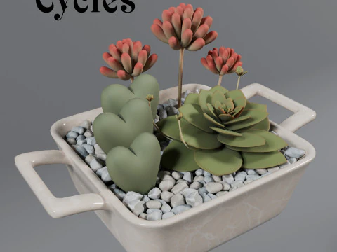 Flower in a pot 3D Model