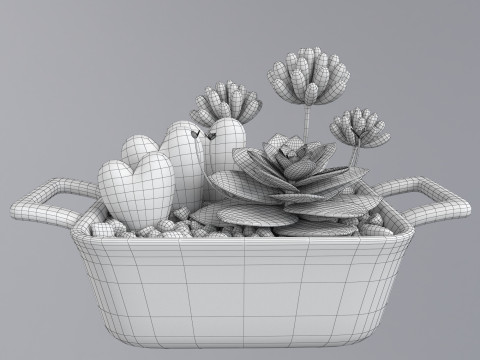 Flower in a pot 3D 모델
