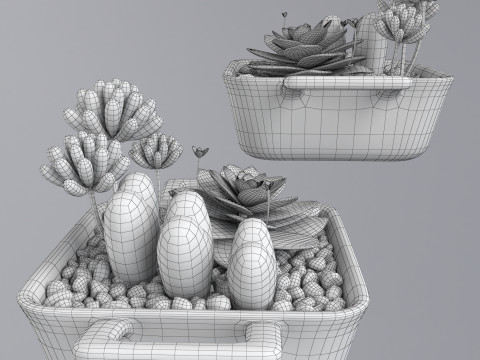 Flower in a pot 3D 모델