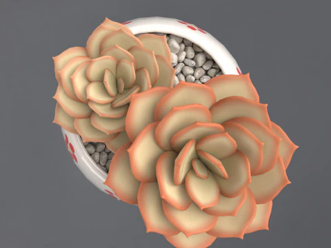 Flower in a pot 3D Model