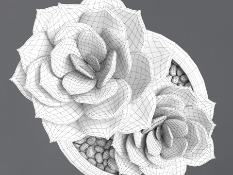 Flower in a pot 3D Model