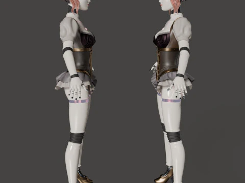 Robot woman 3D Model