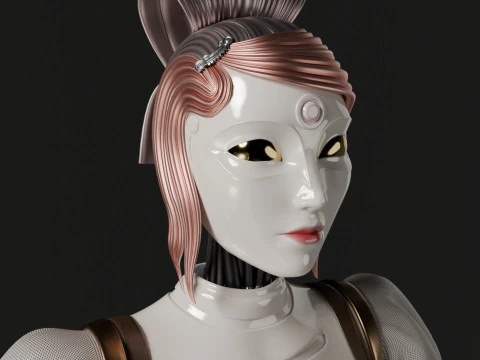 Robot woman 3D Model