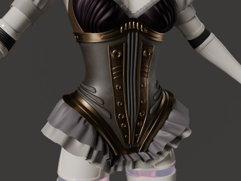 Robot woman Model 3D