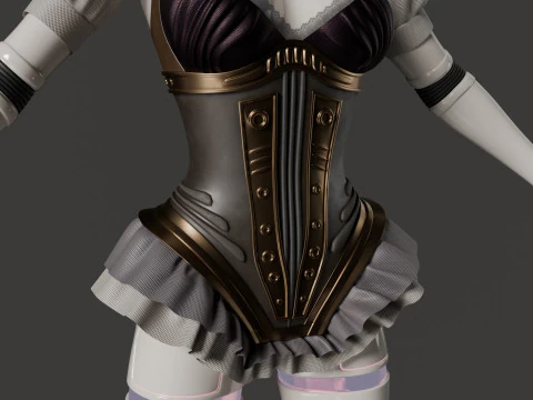 Robot woman 3D Model