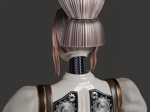 Robot woman 3D Model