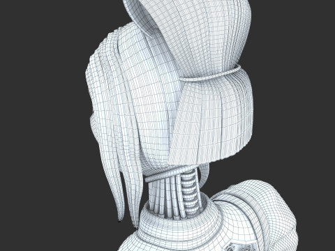 Robot woman Model 3D