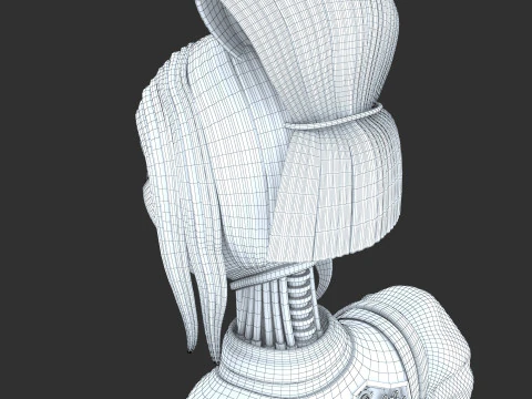 Robot woman 3D Model