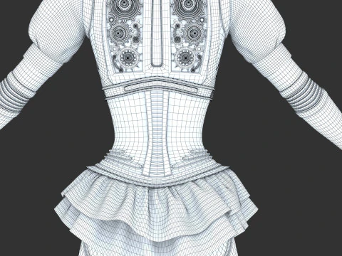 Robot woman 3D Model