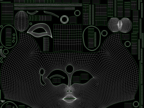 Robot woman Model 3D