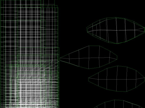 Four types of pepper bushes Modello 3D