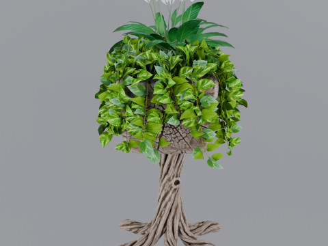 Flowerbed of wood 3Dモデル
