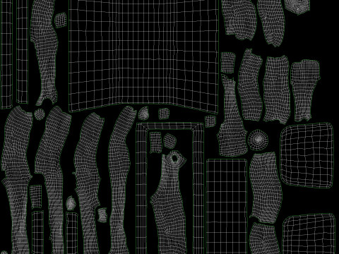 Flowerbed of wood 3Dモデル