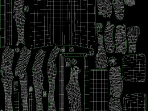 Flowerbed of wood 3D Model