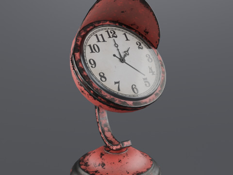 Vintage table clock Model 3D