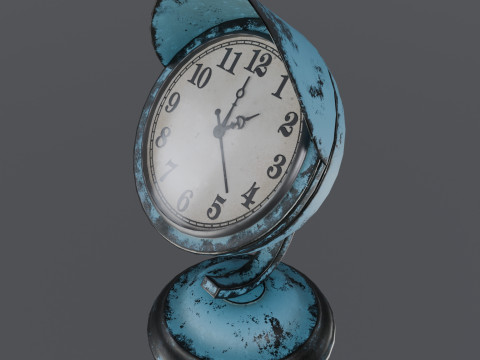 Vintage table clock Model 3D