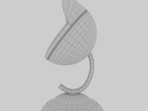 Vintage table clock Model 3D