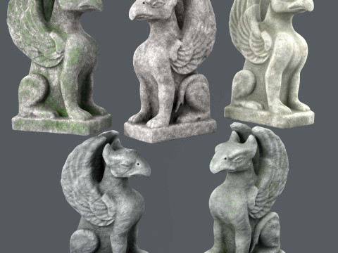 Statue of the Griffin 3D 모델