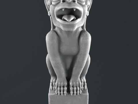 Gargoyle sculpture Model 3D