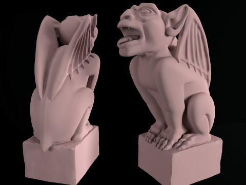 Gargoyle sculpture Model 3D