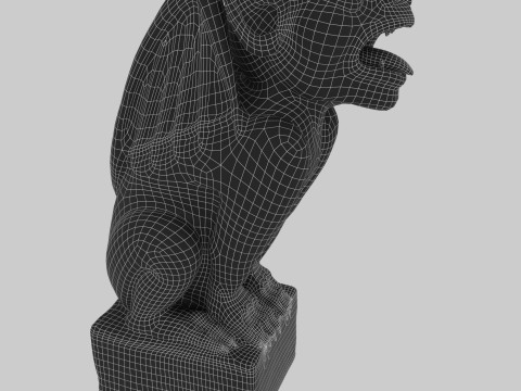 Gargoyle sculpture Model 3D