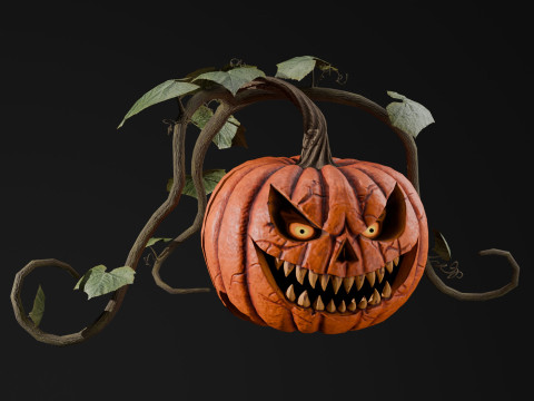 Korkunç Balkabağı Çalısı 3D Model