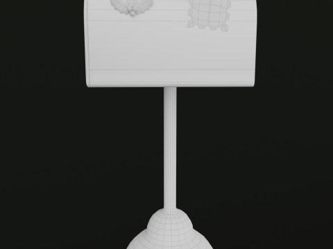 Bo&icirc;te aux lettres du P&egrave;re No&euml;l Modèle 3D