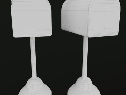 Santa Mailbox 3D Model