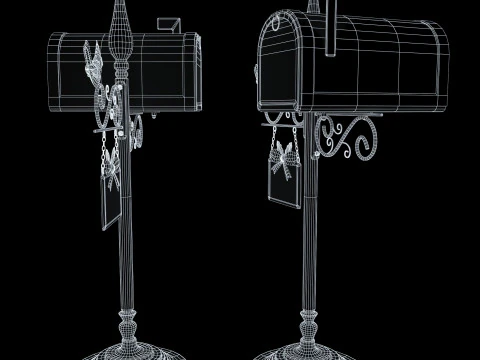 Santas Mailbox 3D Model