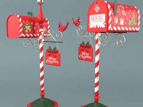 Santas Mailbox 3D Model
