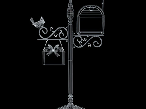 Santas Mailbox 3D Model