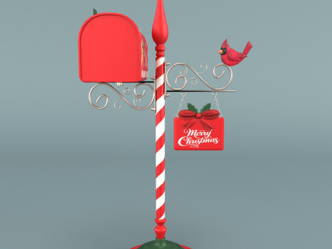 Noel Baba'nın Posta Kutusu 3D Model