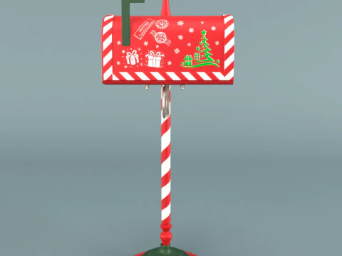 Santas Mailbox 3D Model