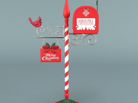 Noel Baba'nın Posta Kutusu 3D Model