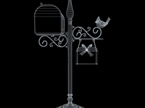 Noel Baba'nın Posta Kutusu 3D Model