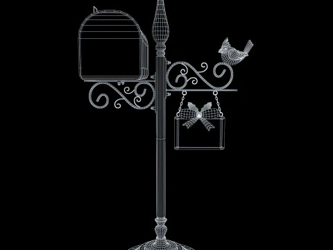 Santas Mailbox 3D Model