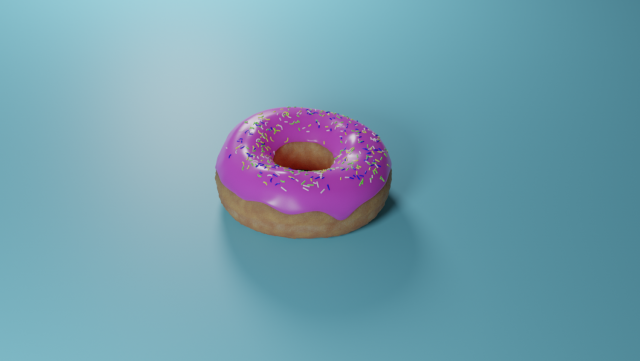 donut Model 3D .c4d .max .obj .3ds .fbx .stl .blend 