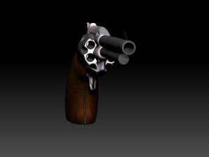 revolver Model 3D